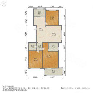 德城区经济开发区豪装3室2厅2卫二手房出售13