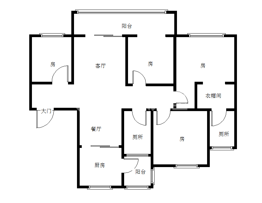 醴陵市城东毛坯4室2厅2卫二手房出售13