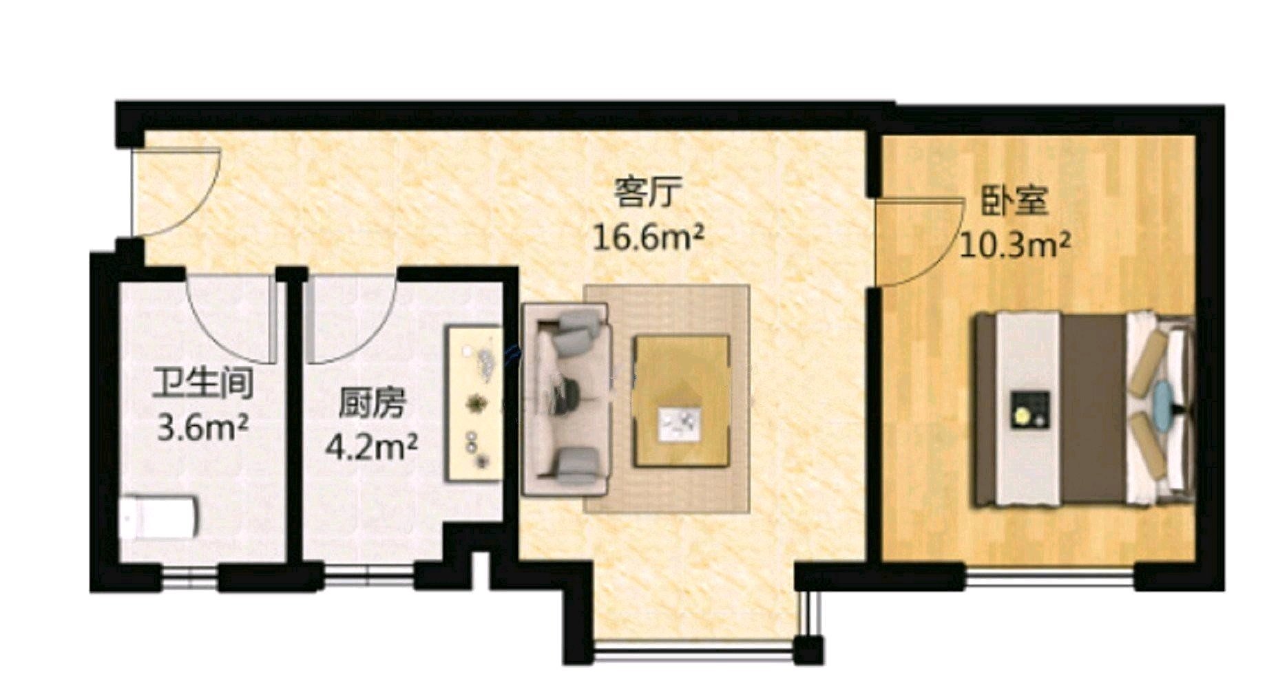 青羊区万家湾普通1室1厅1卫二手房出售8