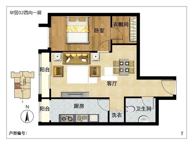 华贸国际公寓,华贸公寓正规一居室，有钥匙8
