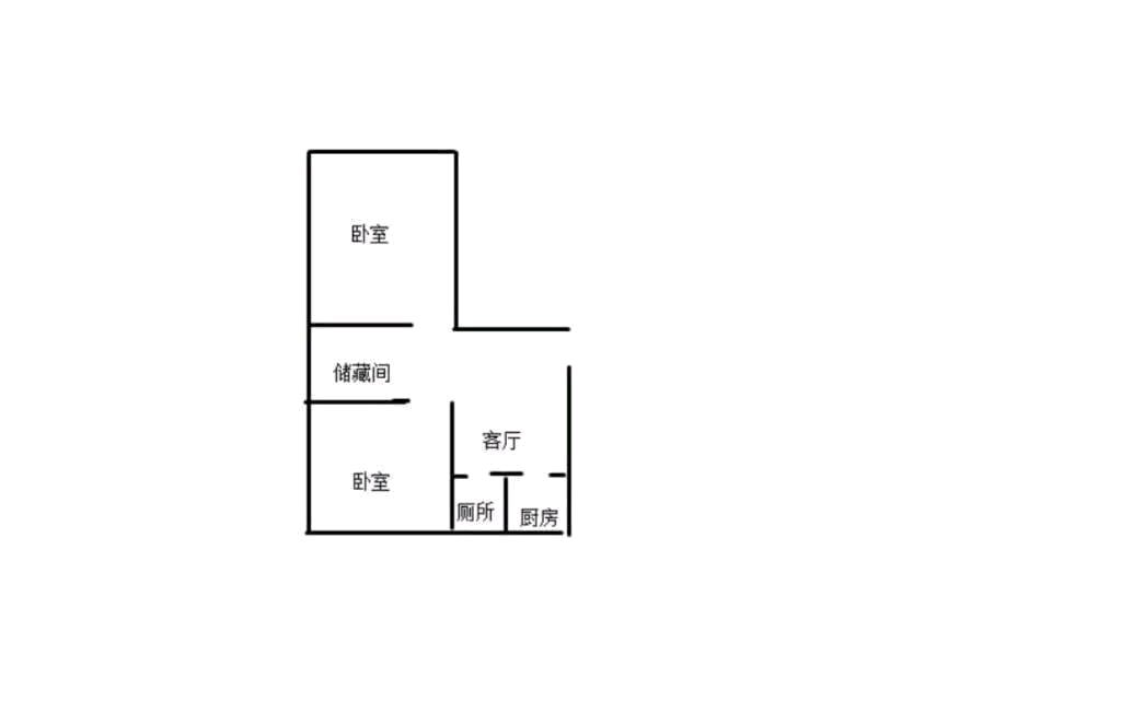 新林楼社区,林西新林楼三层南北通两室 简装8