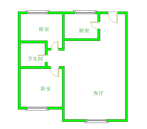 于洪区于洪新城精装2室2厅1卫二手房出售12