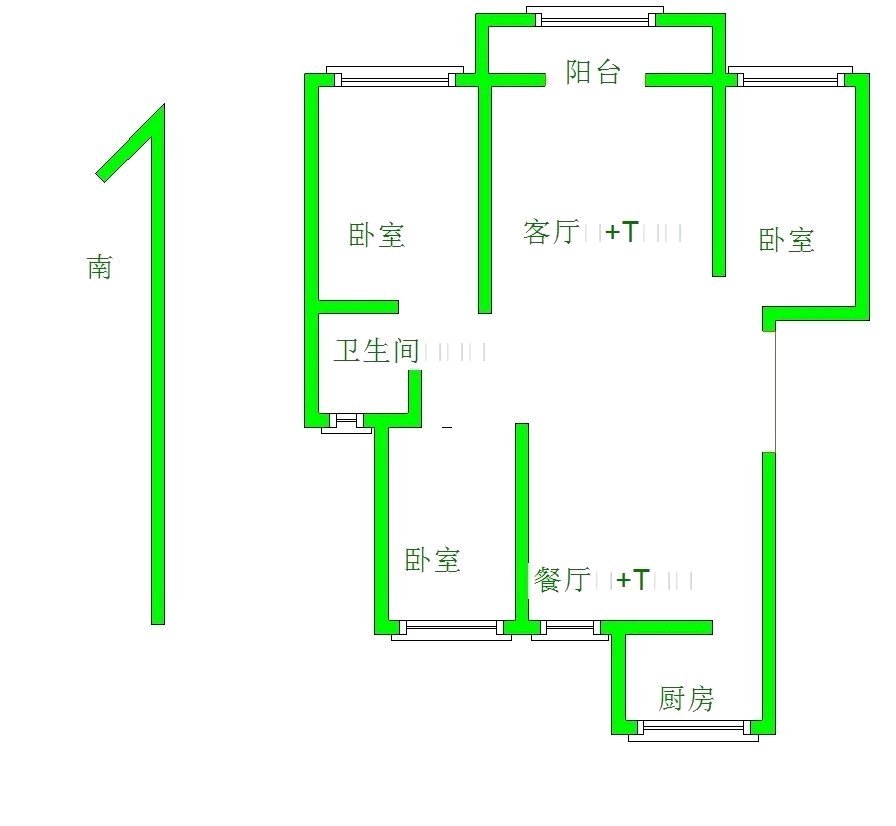 中通领郡城,正规三居室，好楼层  户型棒 阳光小学实验中学12