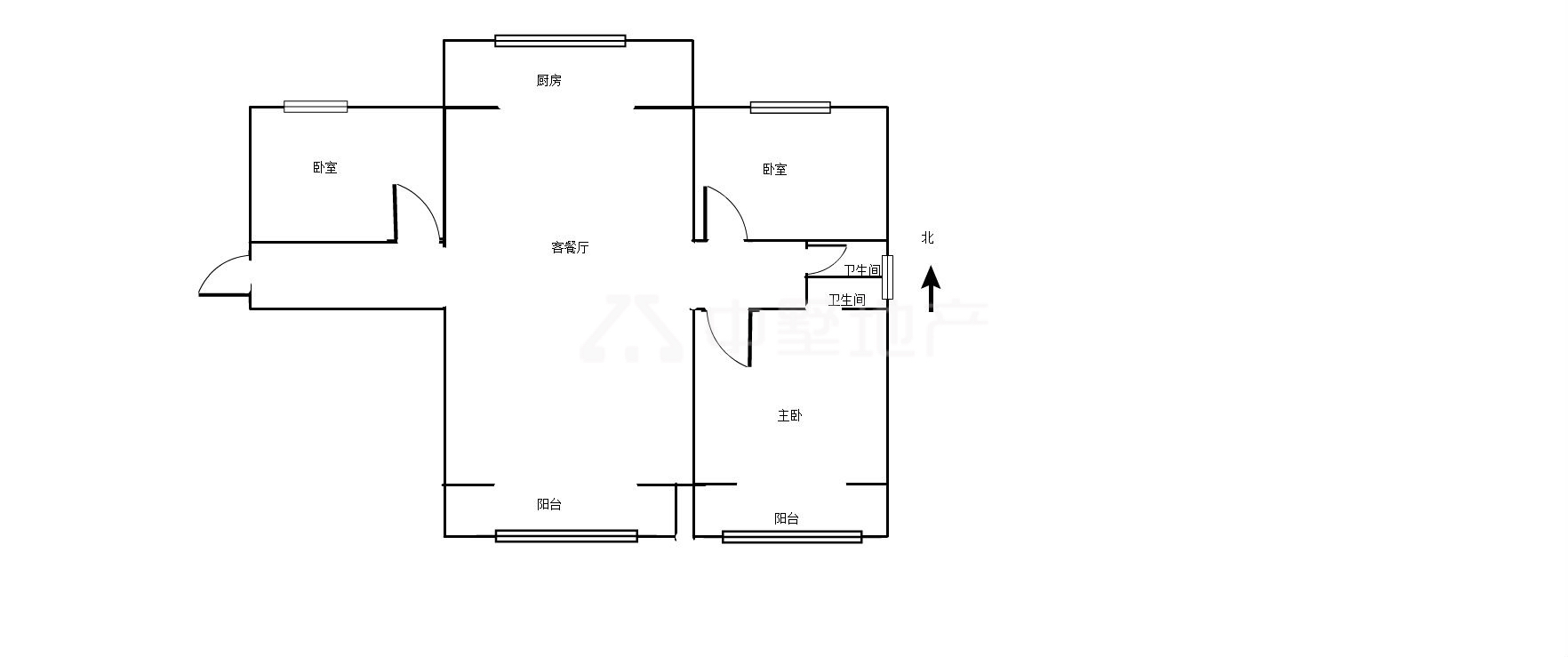 高速海德公馆,海德公馆毛坯3室2厅2卫1阳台85万元11