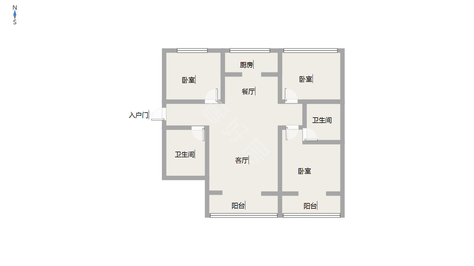 城区城区毛坯3室2厅2卫二手房出售12