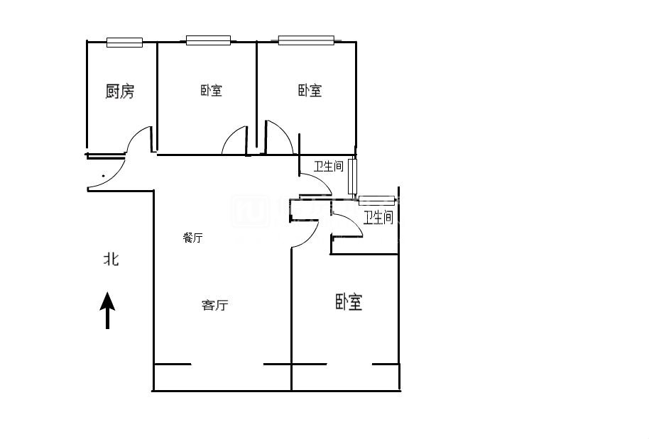 平遥县城东毛坯3室2厅2卫二手房出售7