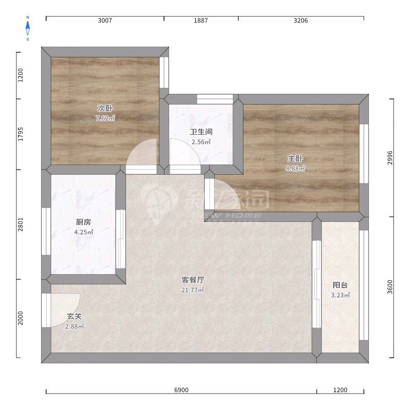 碧江区碧江区毛坯2室2厅1卫二手房出售13