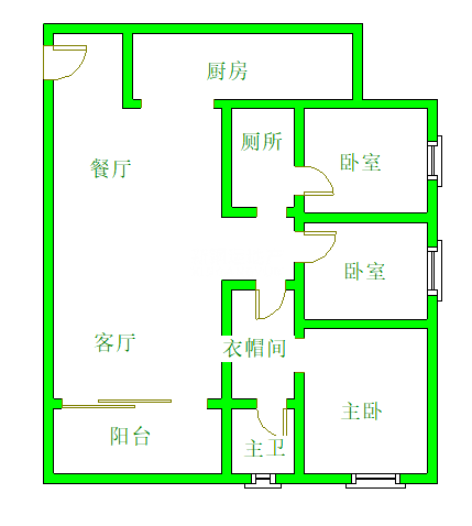 大足金科中央公园城3室2厅2卫精装出租12