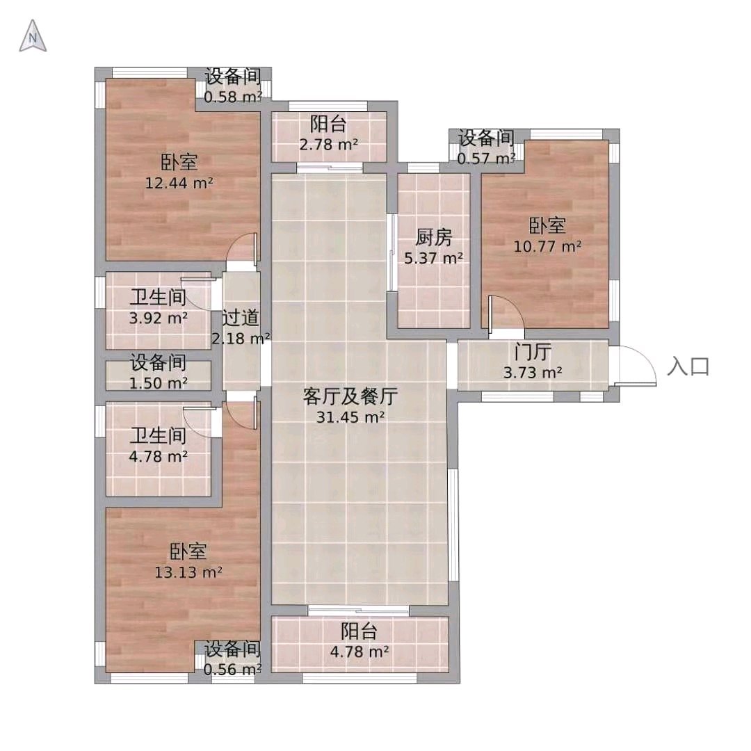 麒麟区东片区毛坯3室2厅2卫二手房出售13
