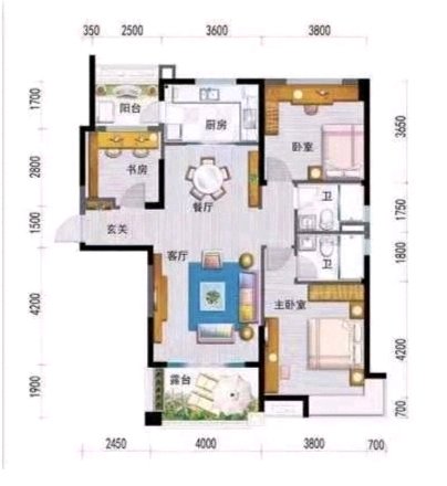 三山区城南精装3室2厅1卫二手房出售9