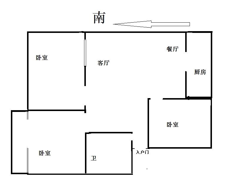 幸福家园,幸福家园 3室2厅1卫1阳台普通 使用面积大楼层好13