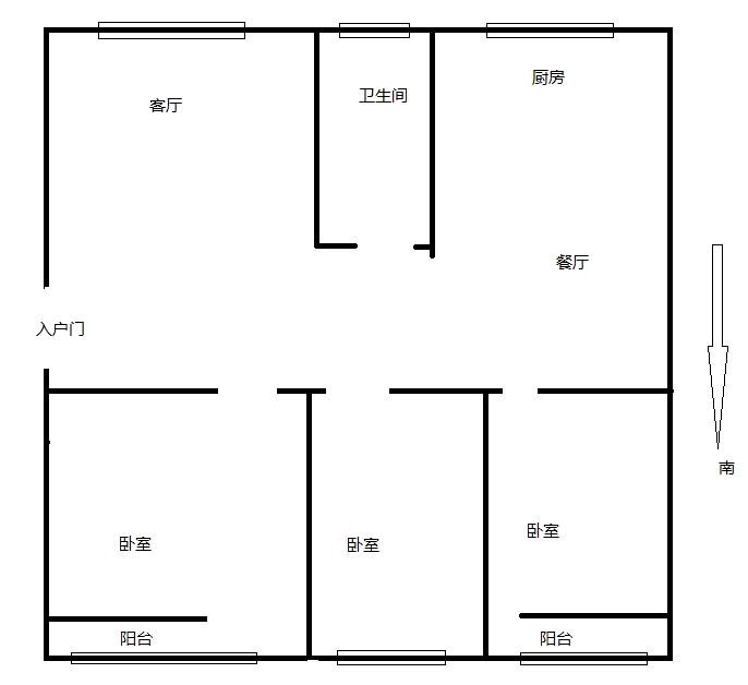 龙山北区,文轩旁龙山北区 110平米 首付20多万12