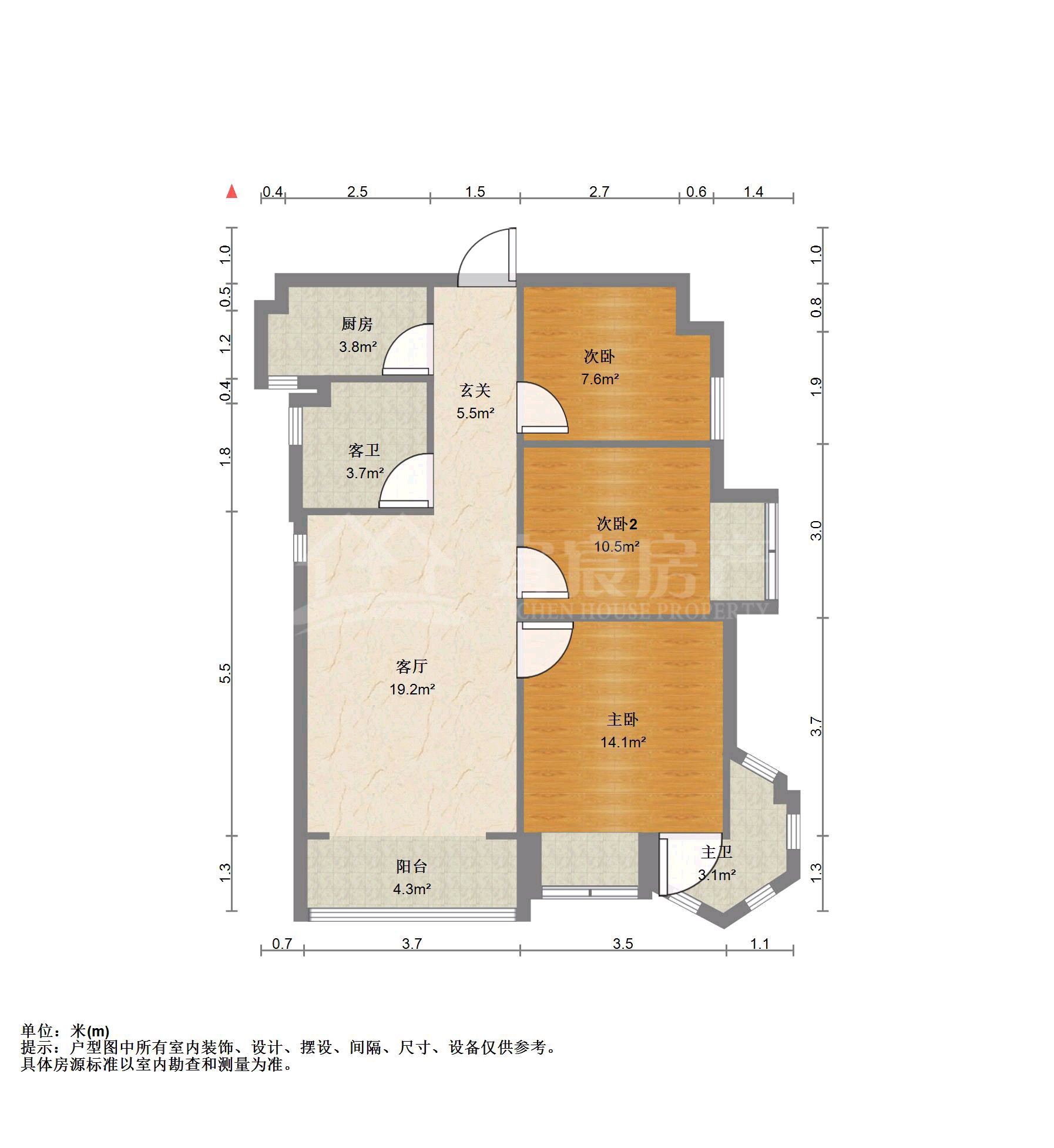 亚星江南小镇,小镇C区经典三室全新装修未入住，还带个露台13