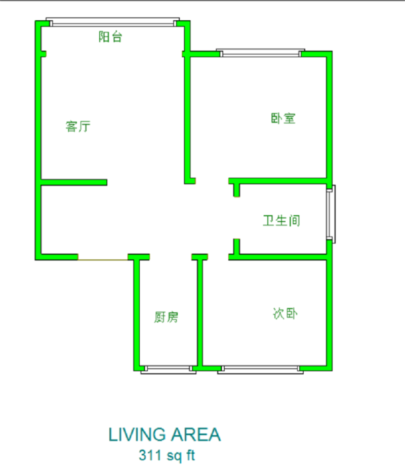 德城区经济开发区普通2室2厅1卫二手房出售9