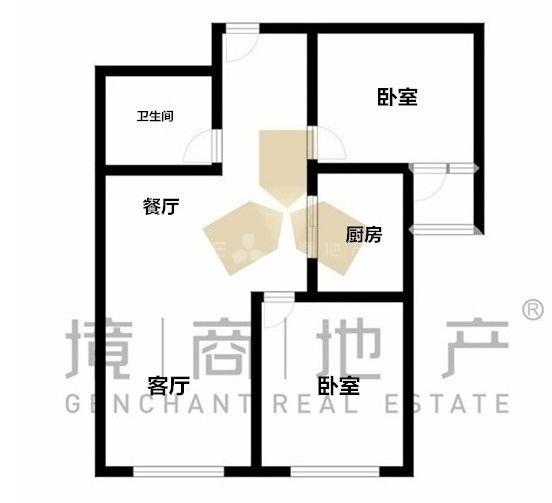 西市佳园,西市佳园118万元82.85㎡2室2厅1卫精装南，业主急售6