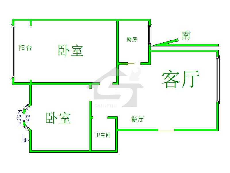 馨月花园,仅78万元的2室2厅1卫1阳台，心动不如赶快行动，10