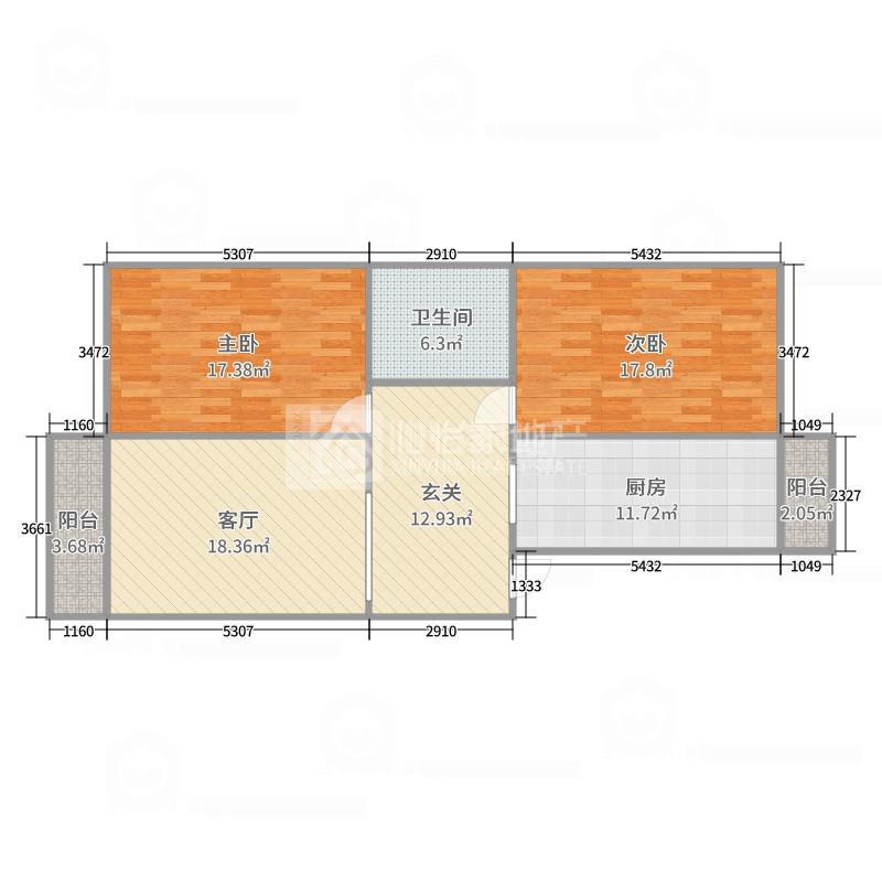 裕赐俯季,虹桥一小裕赐俯季 两室明厅 精装修会展商圈12