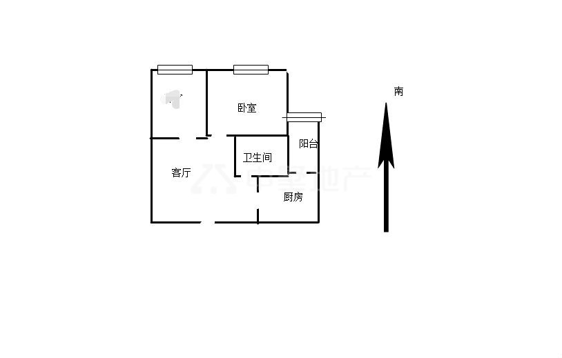 前程公寓,淮河前程公寓 48平米7