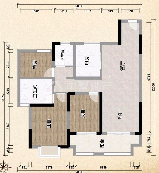 新城悦隽天著,小区环境非常的NICE 临近新二附院 万达商圈 义务商贸城11