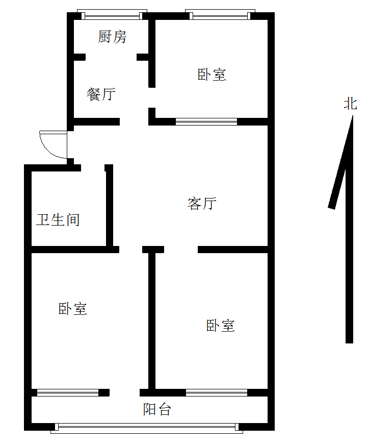 三里铺风景小区,三里铺风景小区 94.7平米 110万13