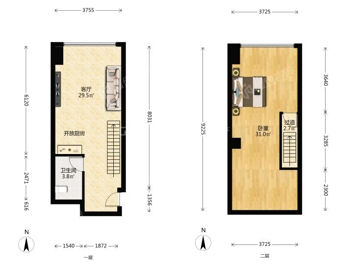 金辉环球广场,金辉世界城  LOFT公寓6