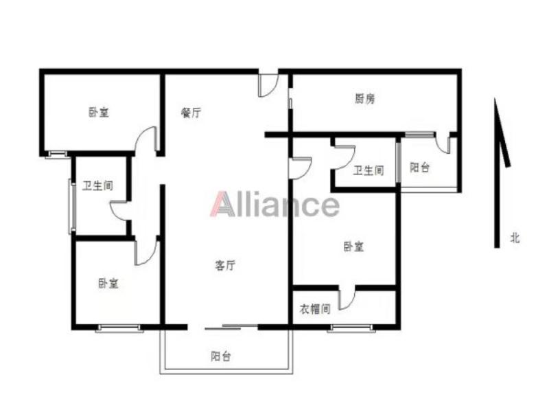 君华新城,精致3室2厅2卫2阳台，小户型，大生活6