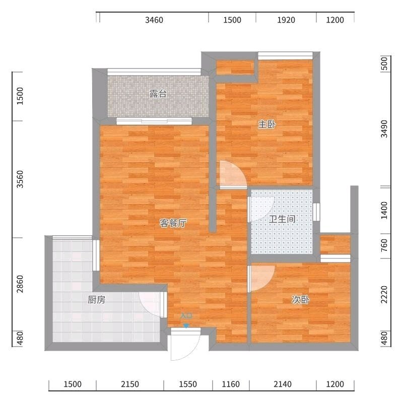 高新区虹苑路精装2室2厅1卫二手房出售12