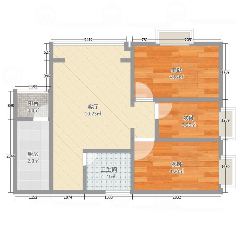 自流井区自由路精装3室2厅1卫二手房出售12