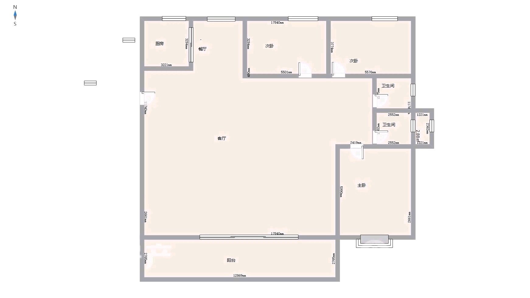 埇桥区政务新区毛坯3室2厅2卫二手房出售10