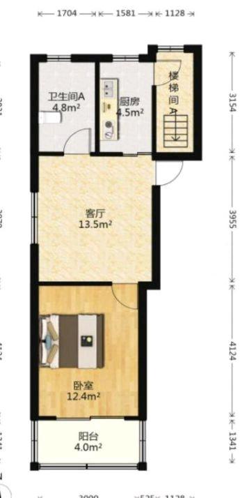 越城区城北普通2室1厅1卫二手房出售6