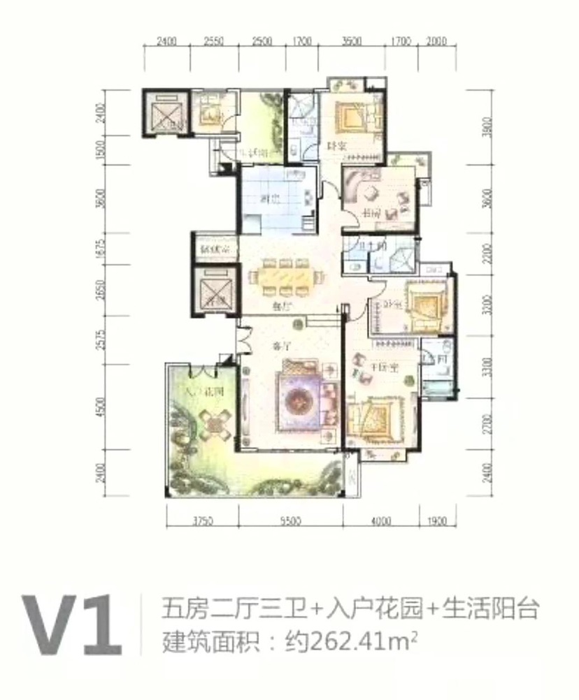 花果园S3区,花果园S3区5室2厅3卫1阳台13