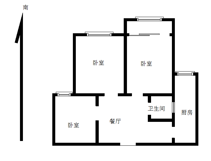 鲤跃龙门,3室2厅1卫1阳台鲤跃龙门1900元/月，家电齐全，拎包入住9