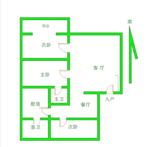 雁峰区雁峰毛坯3室2厅2卫二手房出售14