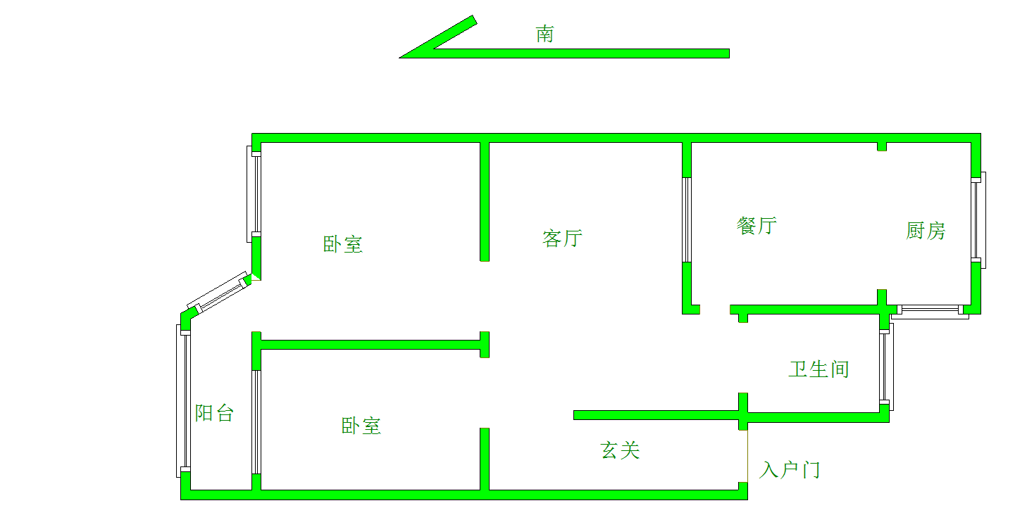 淮海九院,淮海精致小两居 大红本满五年 诚心出售 拎包入住9