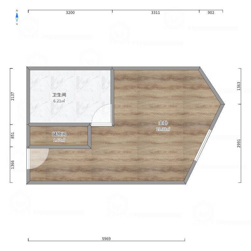 远洋7号,远洋七号酒店式公寓出租：2700元丨精装修丨近地铁5