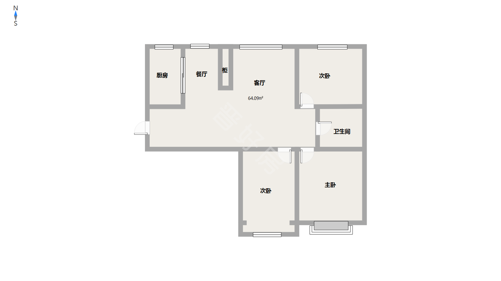 城区北石店片区精装3室2厅1卫二手房出售9