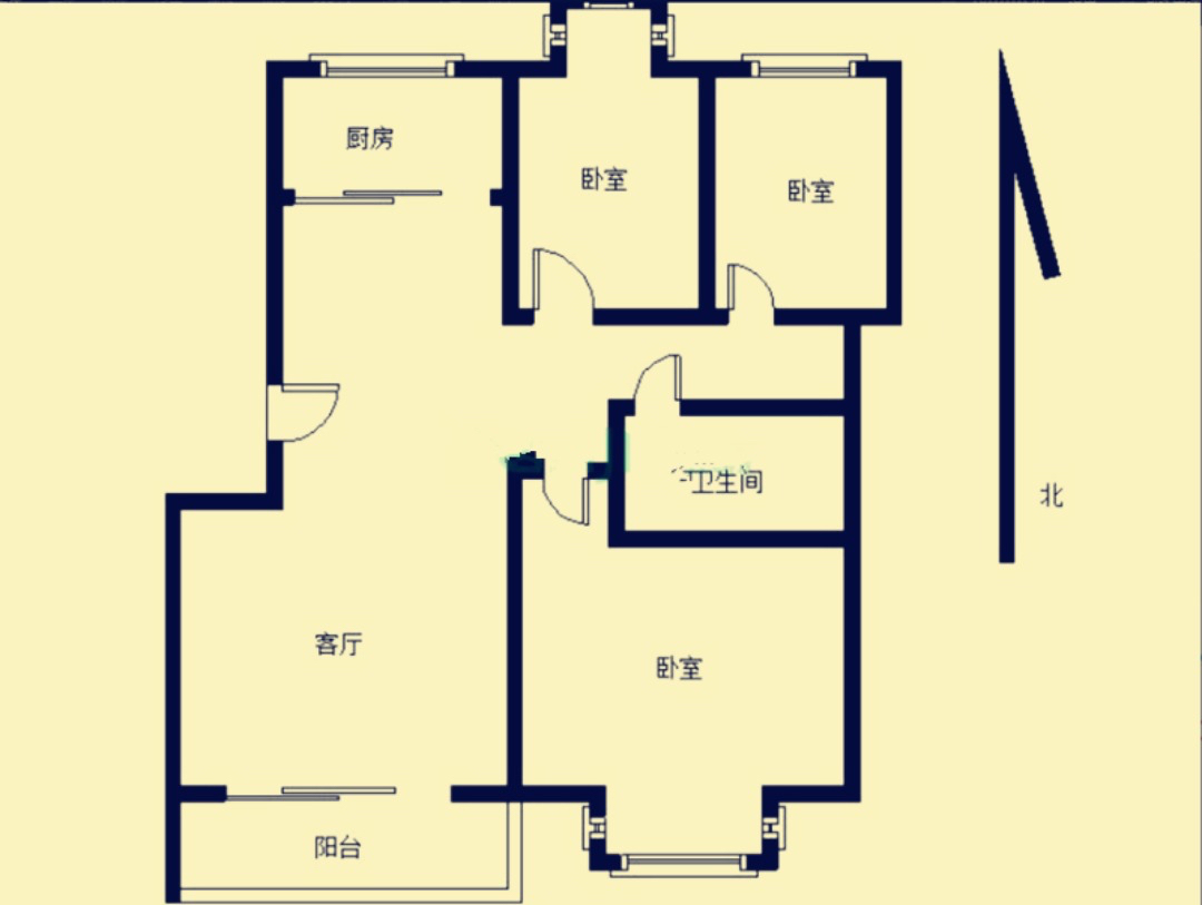 天怡景园A区,地铁口近 天怡景园A区 精装套三 4楼南北通透10