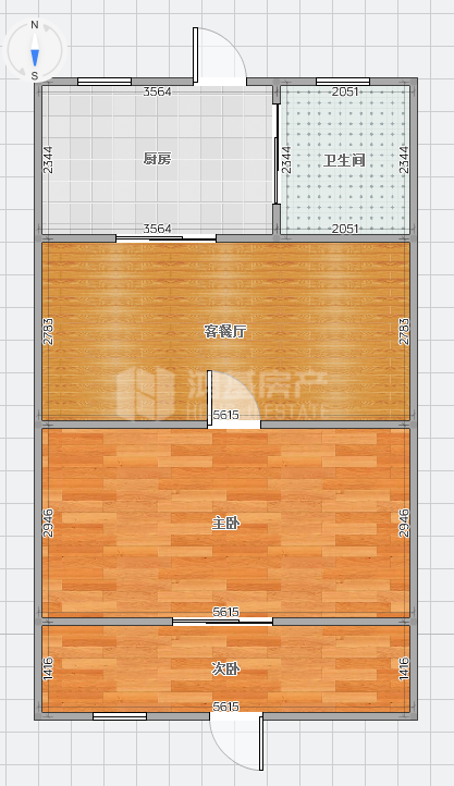 洪都九区,洪都九区纯板房型1室1厅1卫1阳台急售！房型极好！7