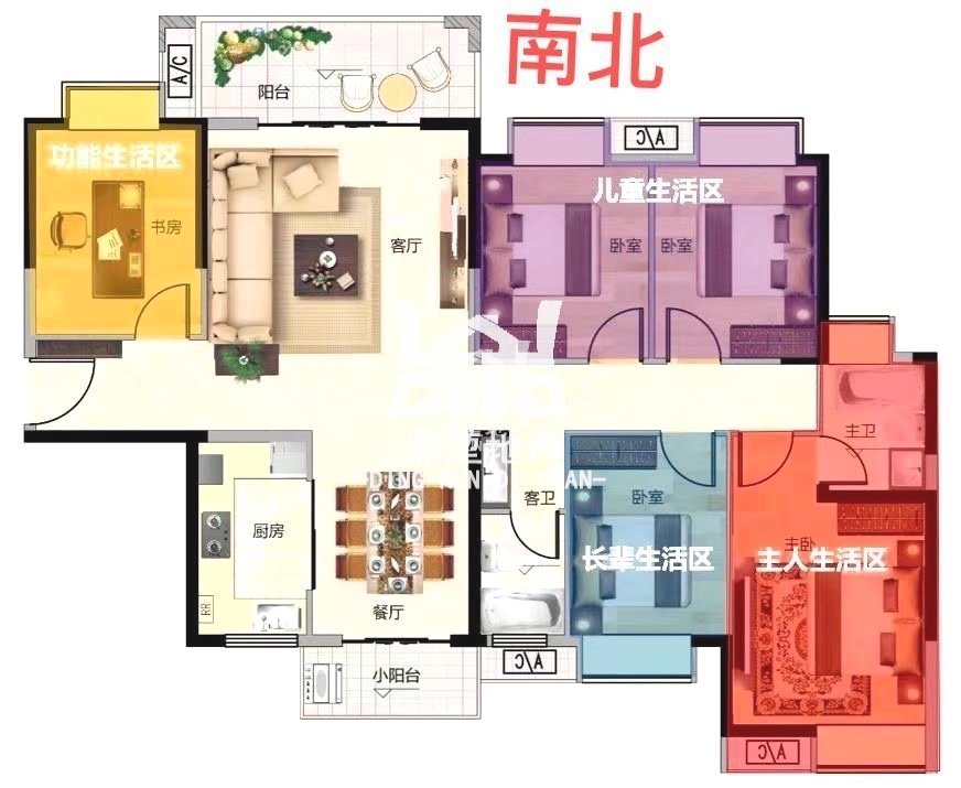 贵源雍和府,小区绿化好   南北通透户型 黄金楼层13