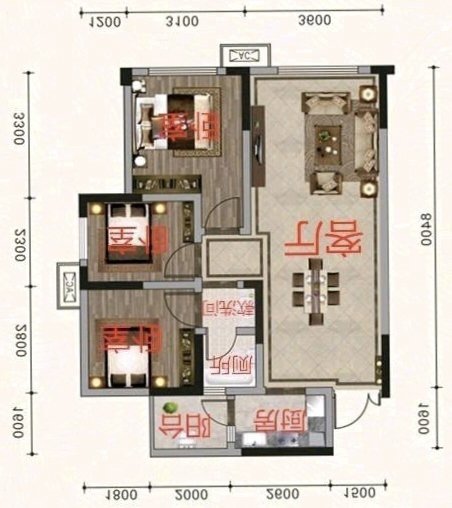 鸿山翡翠城,东部新城，鸿山翡翠城毛坯三室11