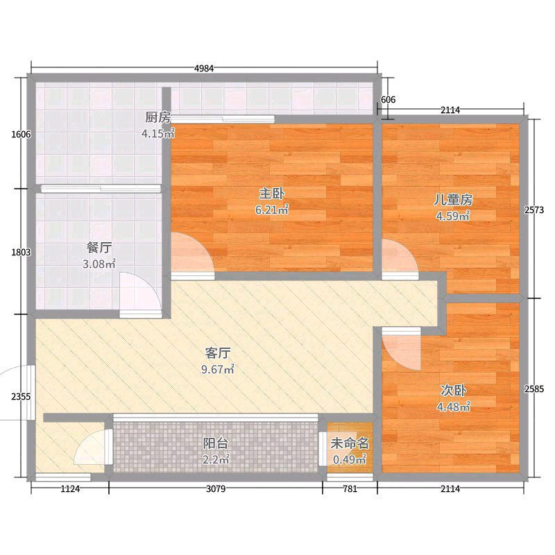 高新区滨河路豪装3室2厅1卫二手房出售11