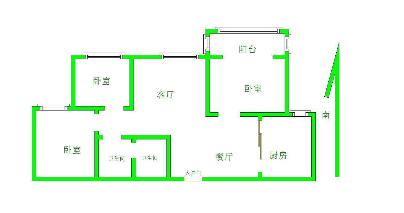 世纪罗马城二期,火车站附近精装三居室12