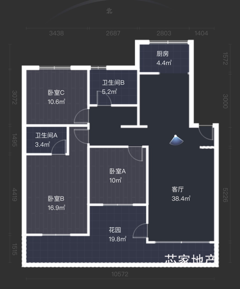 晨兴花园,精品好房，楼层好，视野广，晨兴花园3室2厅2卫1阳台！10