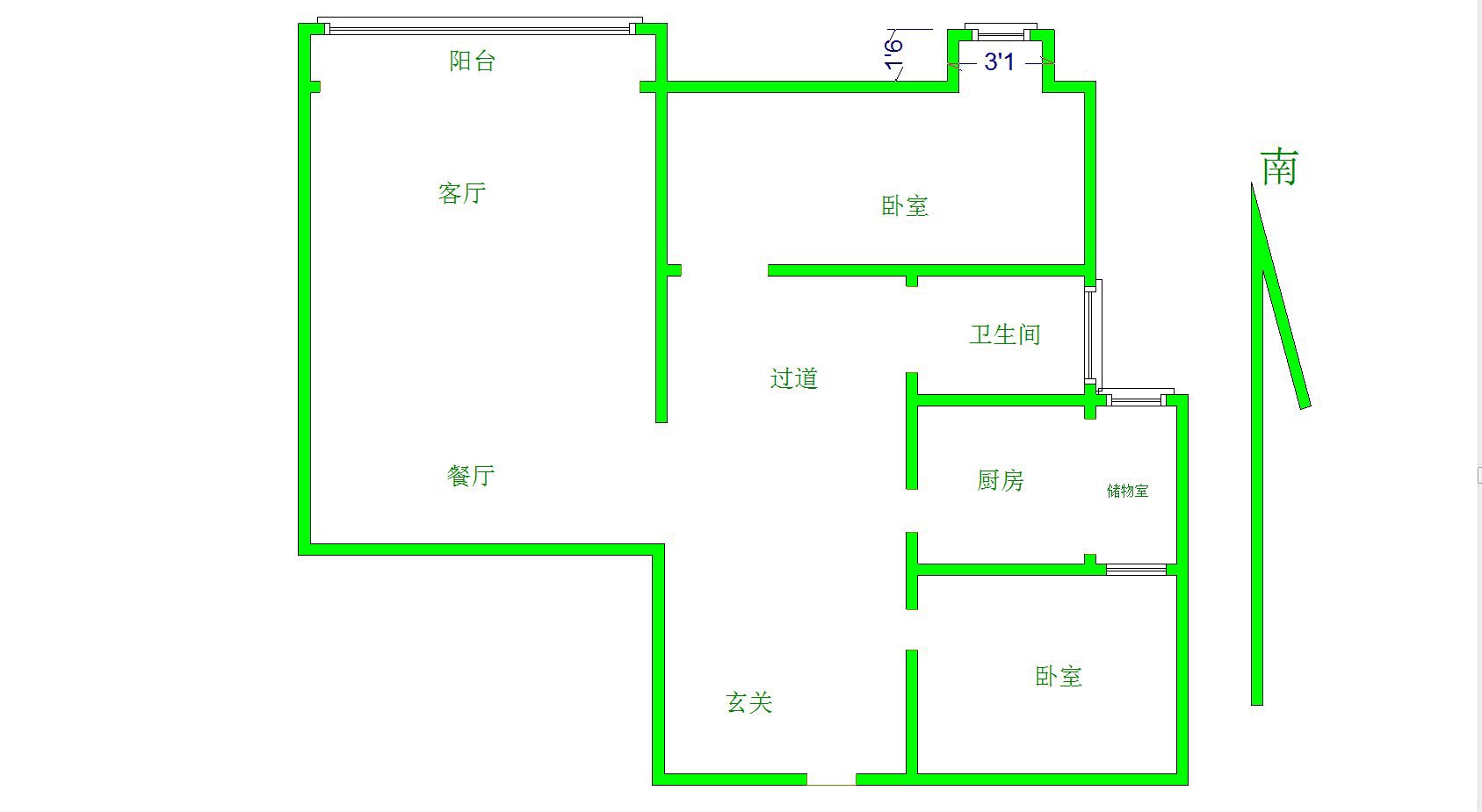 城区城区普通2室2厅1卫二手房出售12