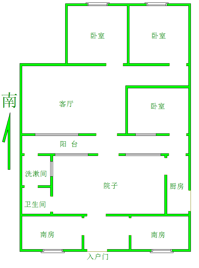 德城区党校普通3室1厅1卫二手房出售13