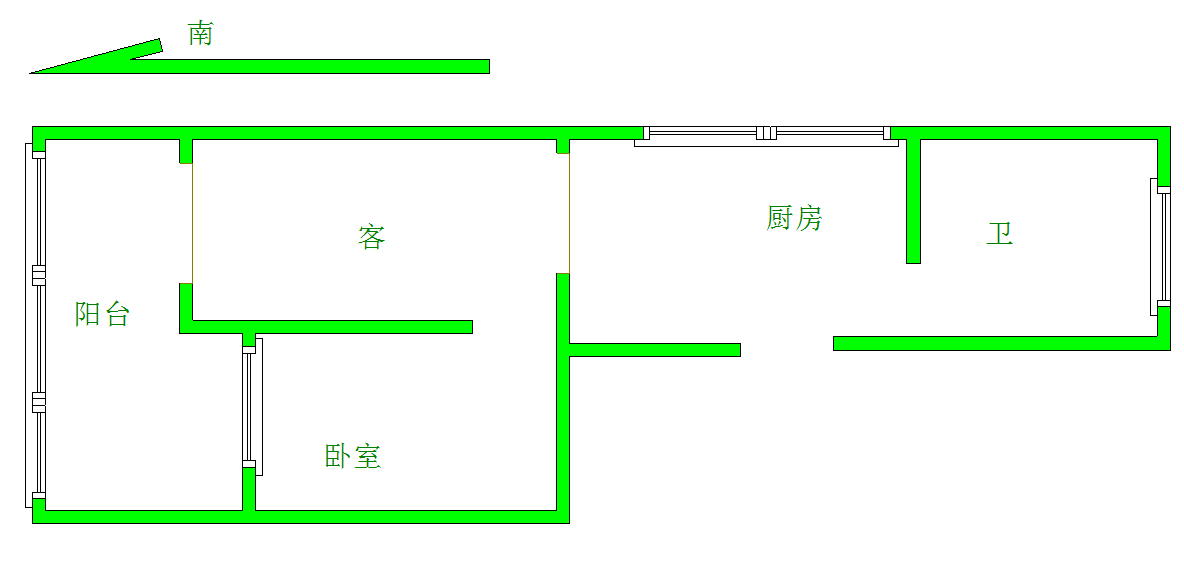 东昌府区城西毛坯2室2厅1卫二手房出售13