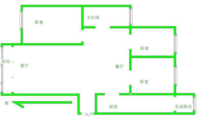 涪城区高水普通3室2厅1卫二手房出售12