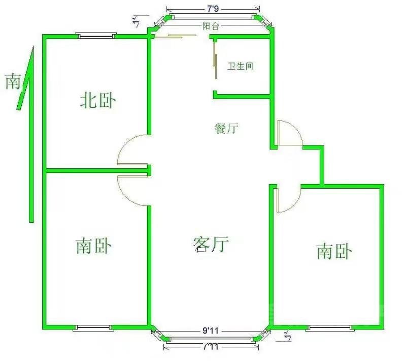 细河区细河普通3室2厅2卫二手房出售14