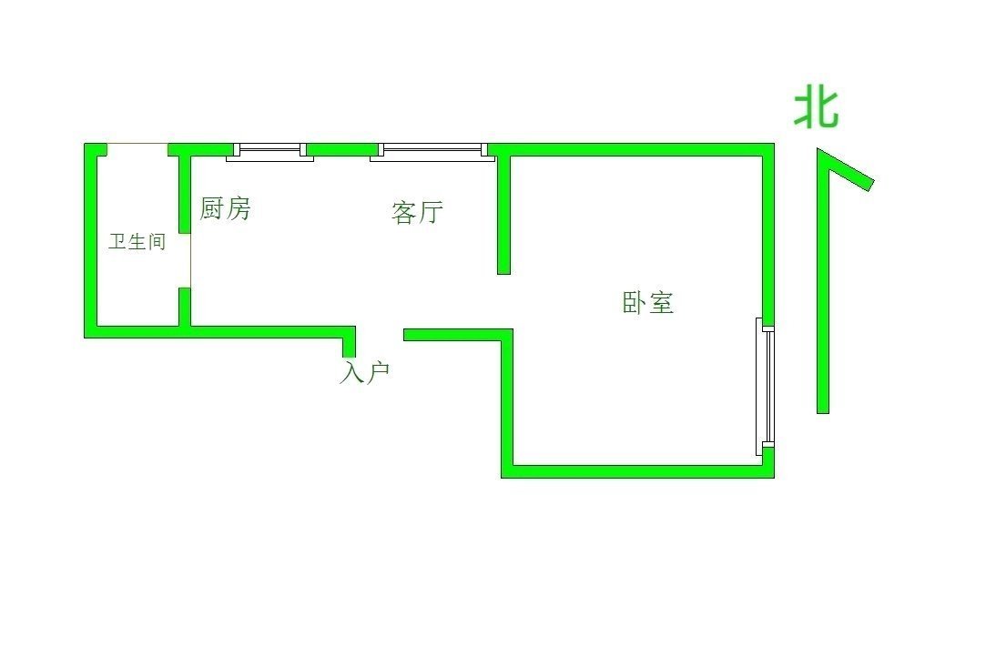 望湖花园二期,精装一室一厅边户黄金楼层11