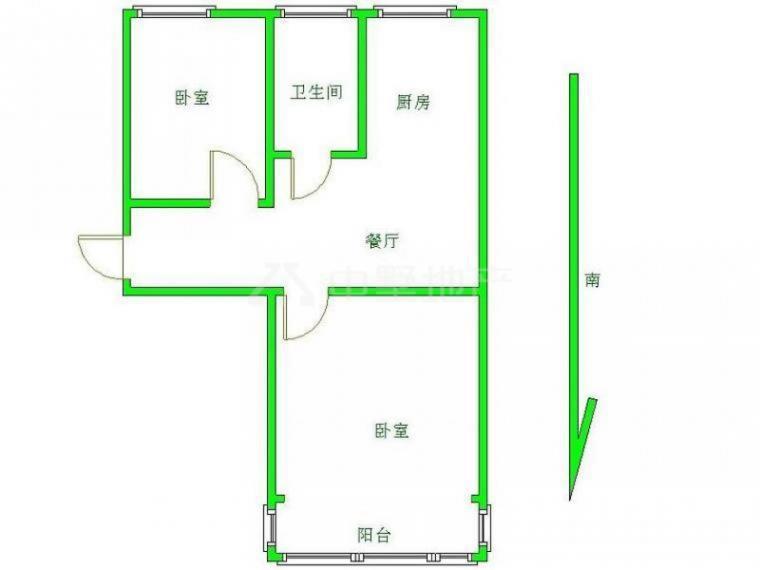 小庄子,房东急卖123万 莫愁湖对面  精装两房 设施全 无税6